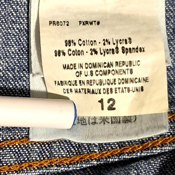 Y2k Eddie Bauer Womens Blue Authentic Denim Bootcut Jeans Size 12 Cotton Blend - Picture 4 of 11